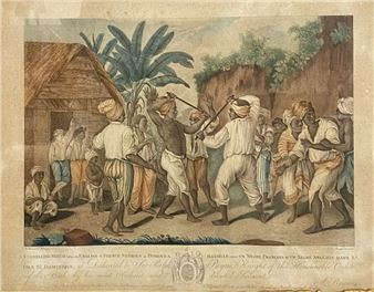 Battle between a French Negro and an English Negro on the Isle St Dominique - Louis Charles Ruotte