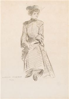 Mujer sentada - Carlos Vázquez