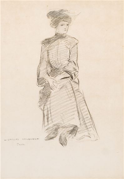 Mujer sentada - Carlos Vázquez