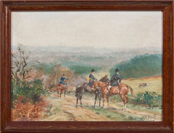 Diorama - Britains - Chasse à courre (décor avec figurines