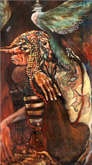 Daydreaming with a Peacock by István Szentandrássy, 1998