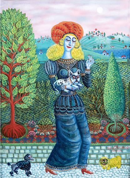 Lady with a Dog by Tamás Galambos, 2001