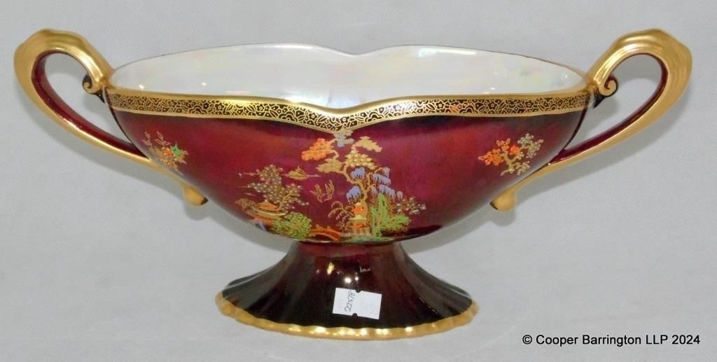 DeVon Stanfield | Crown Devon Rouge Royale Lustre Vase | MutualArt