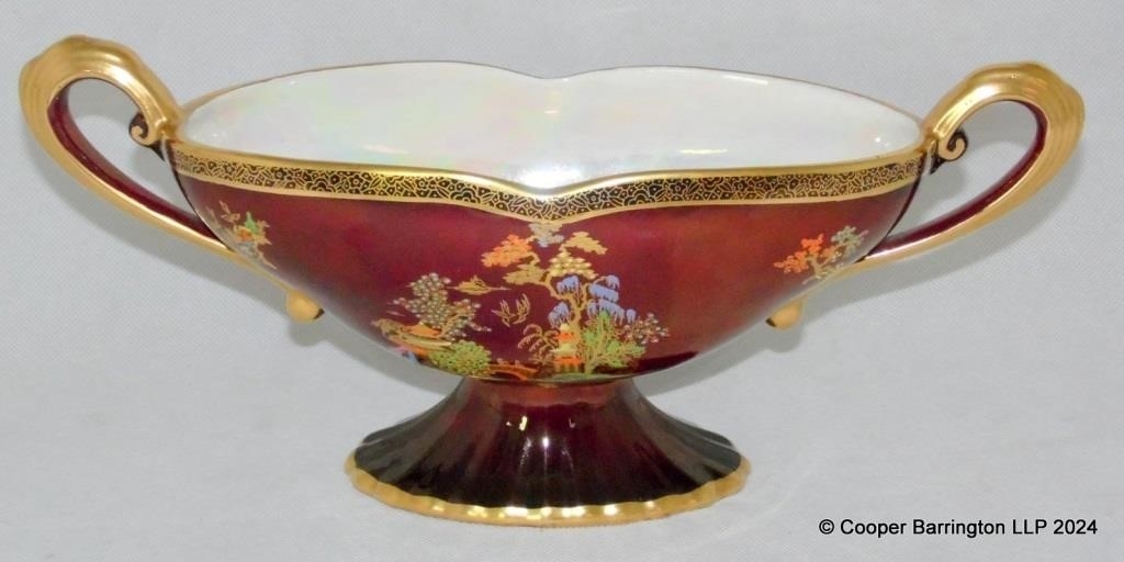 DeVon Stanfield | Crown Devon Rouge Royale Lustre Vase | MutualArt