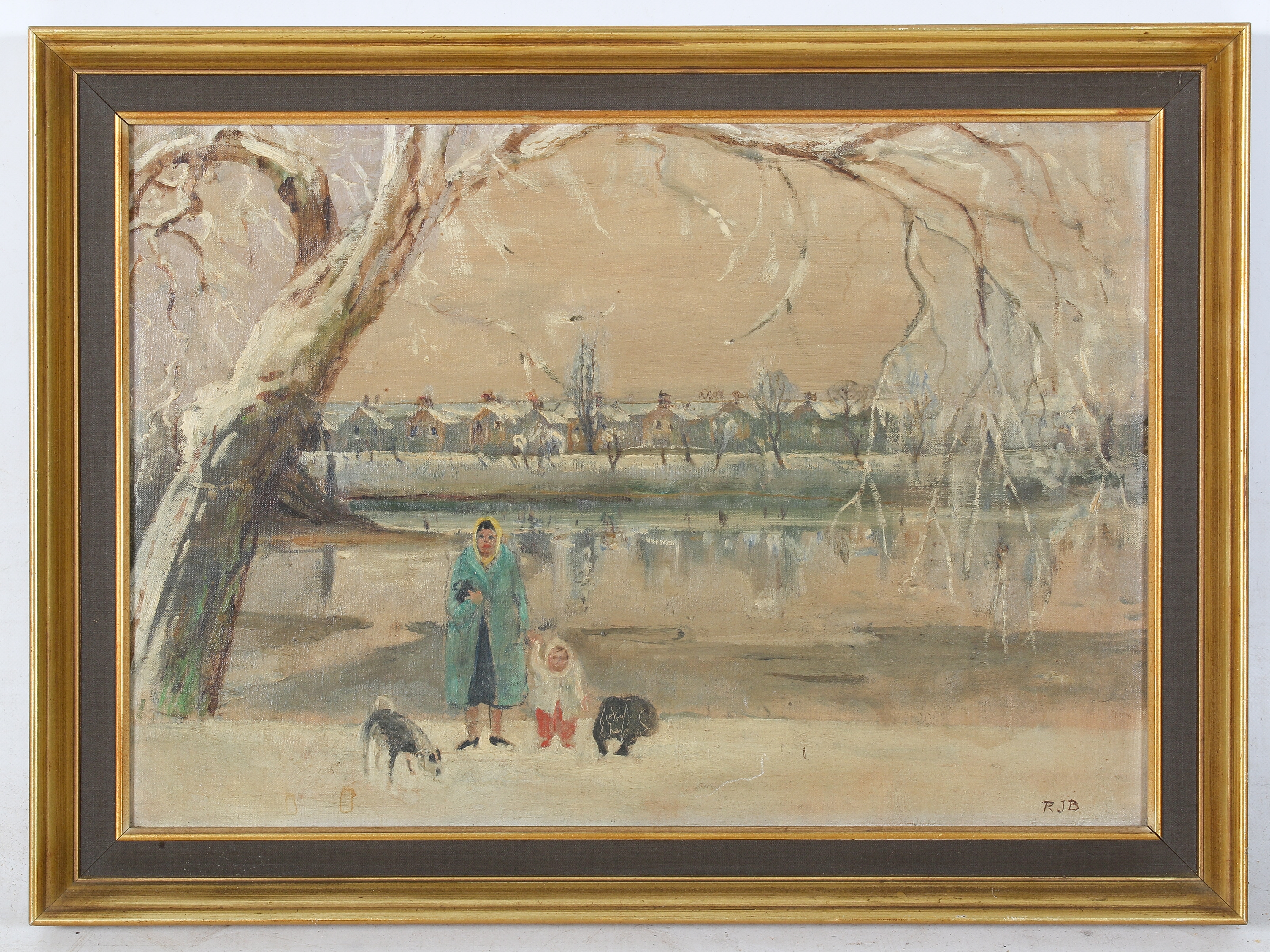 Rodney Joseph Burn | Snow at Strand on the Green | MutualArt