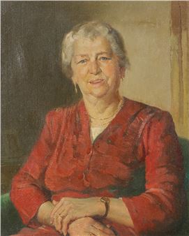 portrait of a lady seated - Arthur Wilson Gay