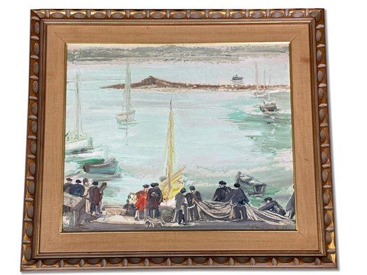 Etienne Ret Oil/Board: Fishermen by Etienne Ret