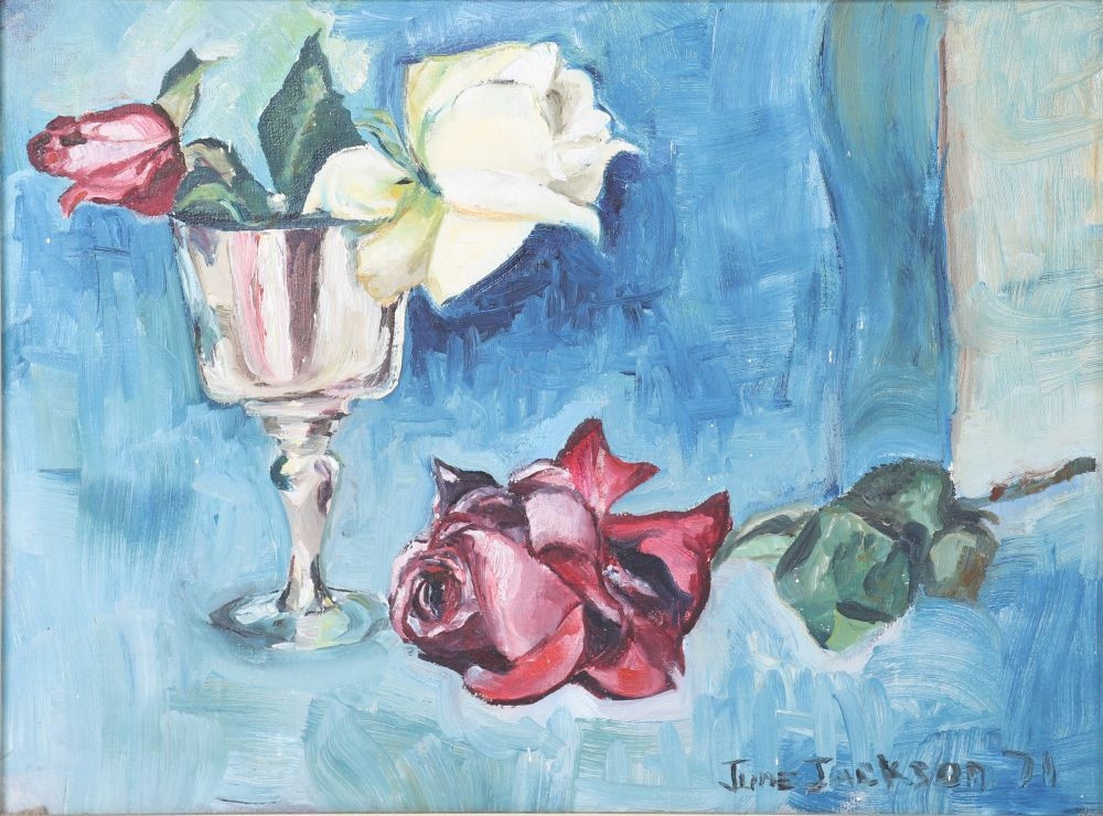 June Jackson | Still Life with Roses (1971) | MutualArt