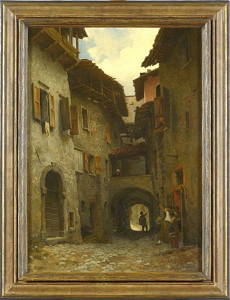 Artwork by M. Wylie Dolfa, La rixe familiale, Made of oil on canvas