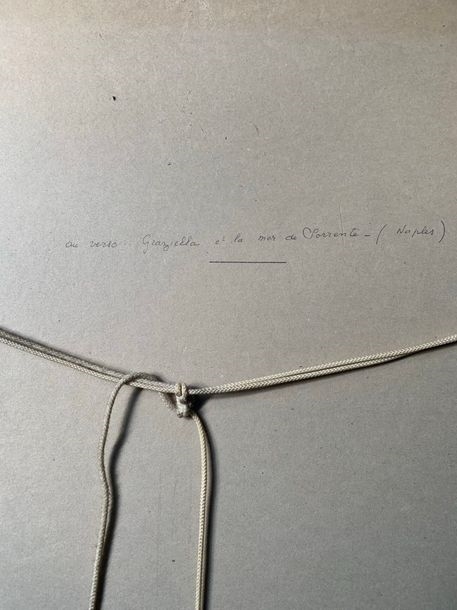 Artwork by Théophile Behaeghel, Portrait of Graziella, Made of Charcoal and gouache drawing on paper