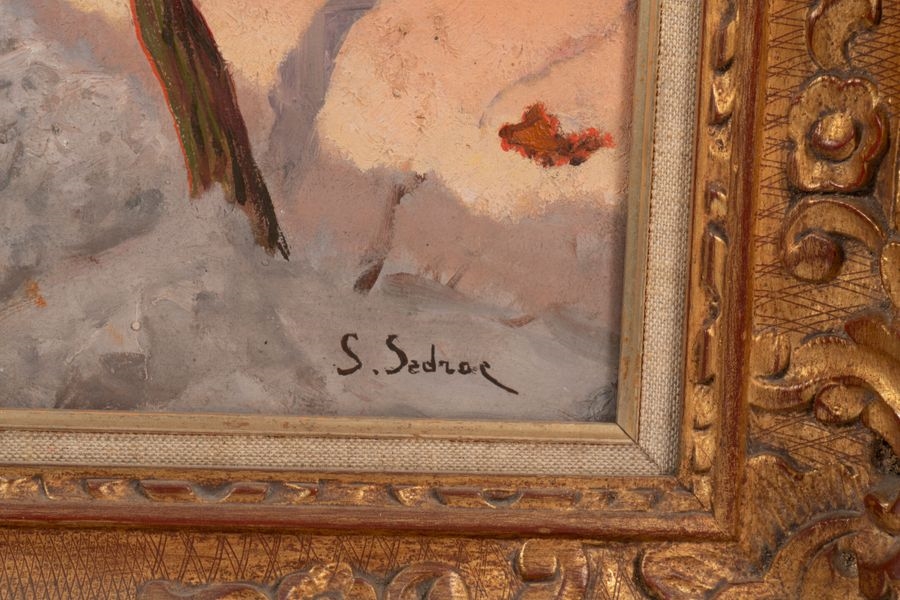 Artwork by Serge Agababian Sedrac, Snowy Landscape, Made of Oil on canvas