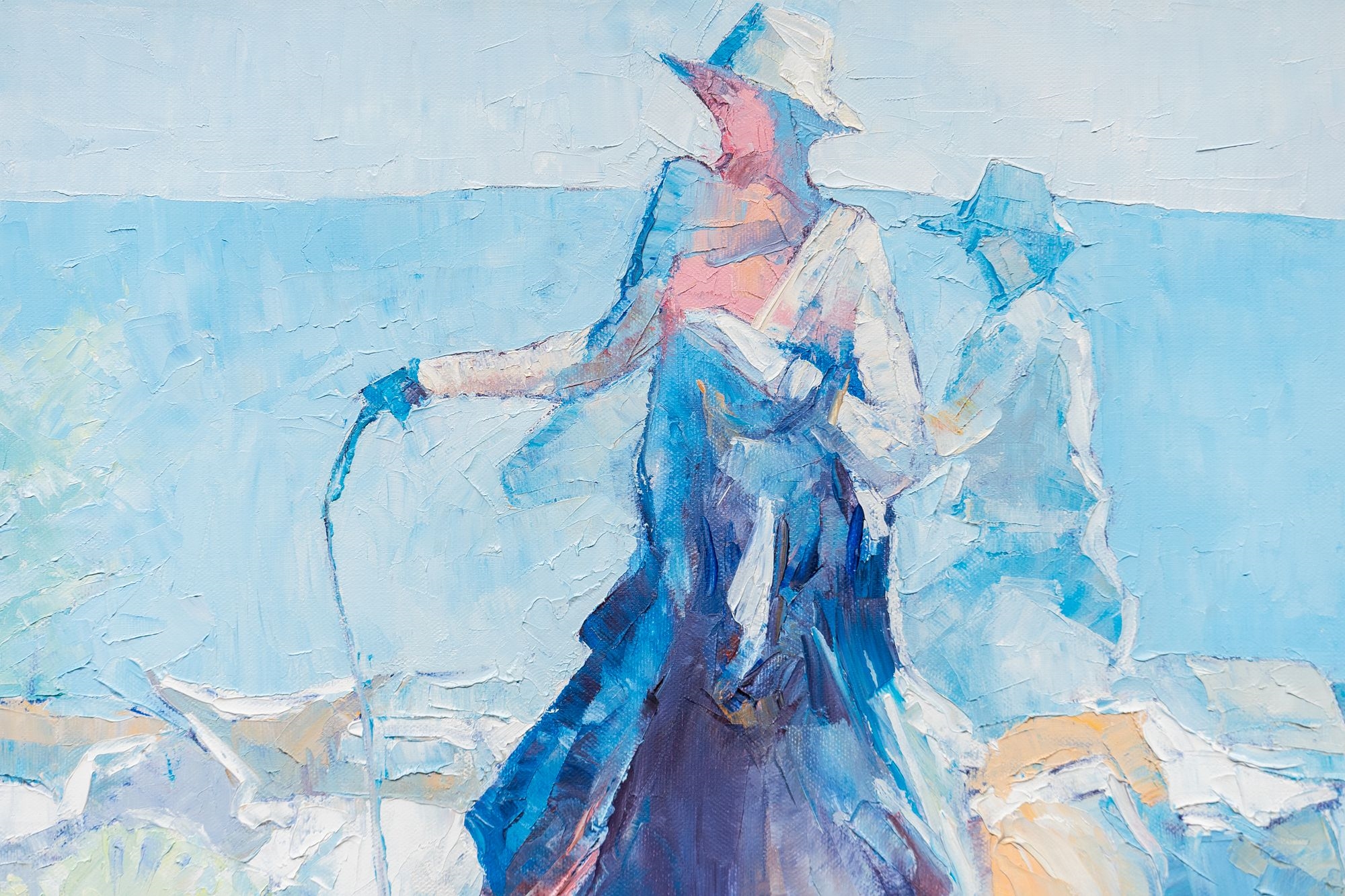 Artwork by Taylor Lill, Cowboys and Cattle, Made of oil on canvas