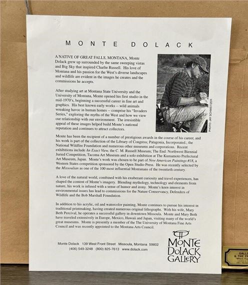 Monte Dolack | Monte Dolack Montana Streamside Signed Print | MutualArt