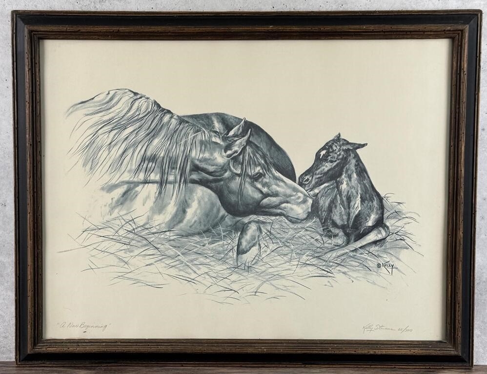 Artwork by Kelly Stevens, Kelly Stevens A New Beginning Horse Print, Made of Print