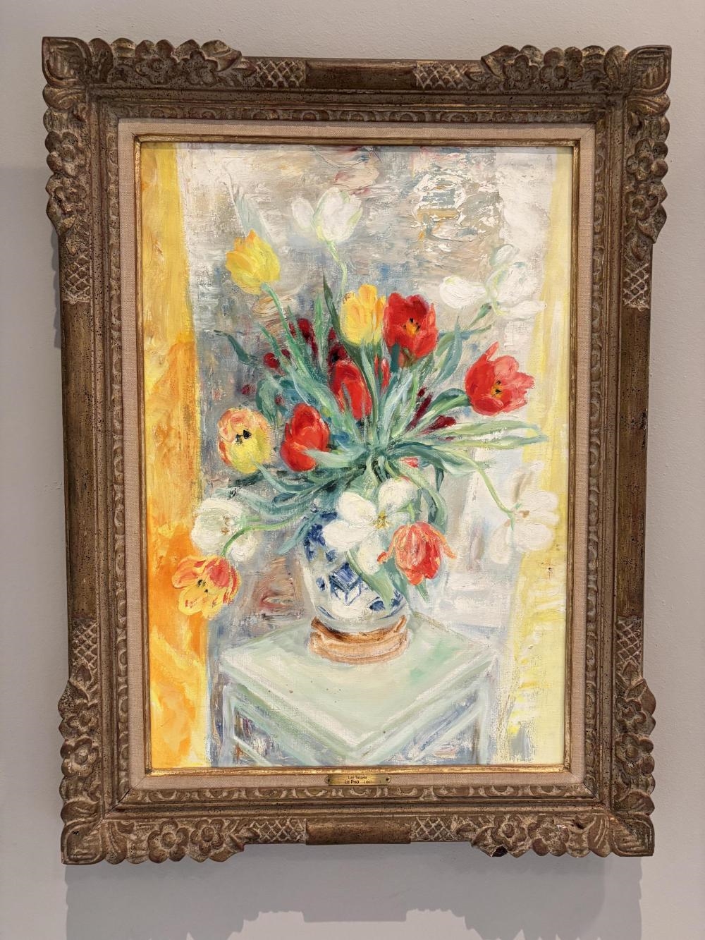 Artwork by Lê Phổ, Les Tulipes, Made of oil on canvas