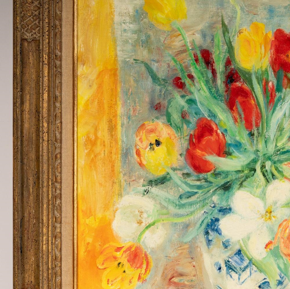 Artwork by Lê Phổ, Les Tulipes, Made of oil on canvas
