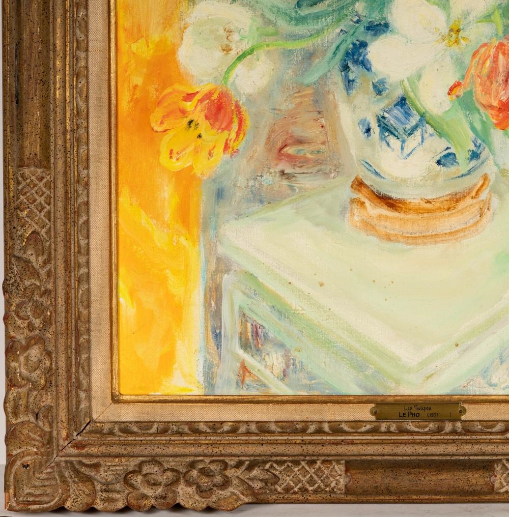 Artwork by Lê Phổ, Les Tulipes, Made of oil on canvas