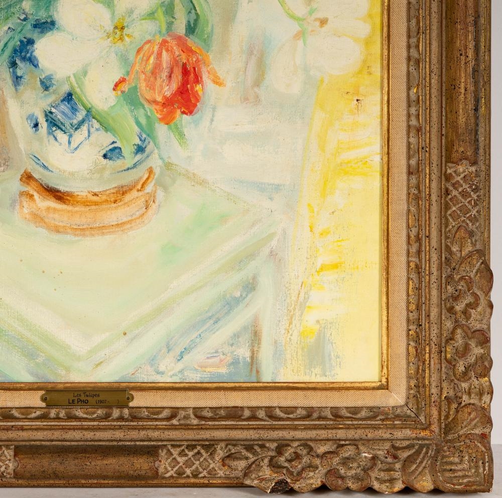 Artwork by Lê Phổ, Les Tulipes, Made of oil on canvas