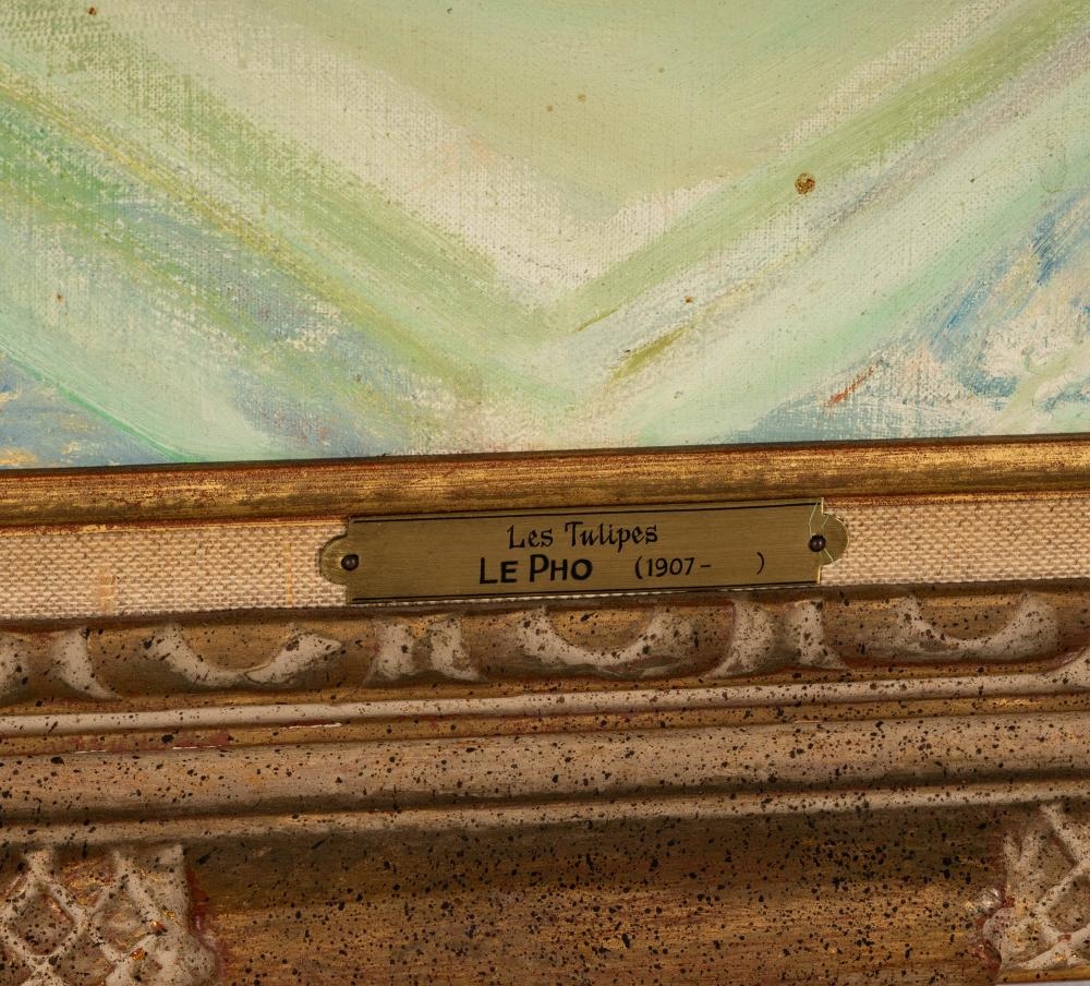 Artwork by Lê Phổ, Les Tulipes, Made of oil on canvas