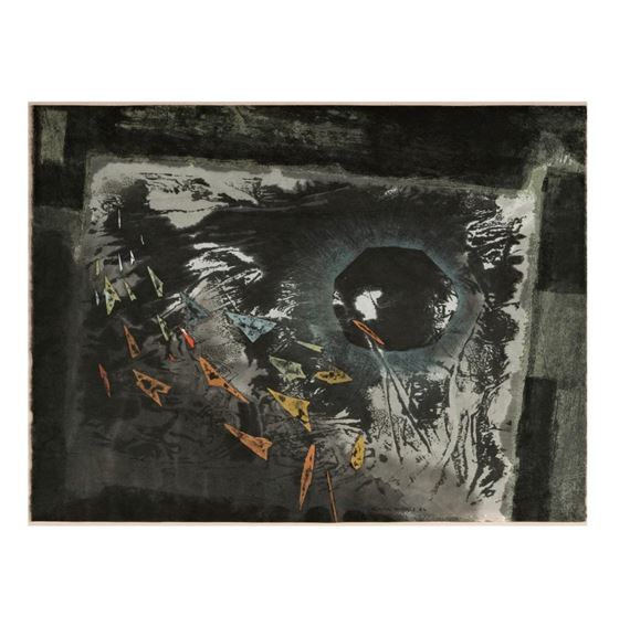 Migration by Carl Morris, 1956; signed and dated lower right