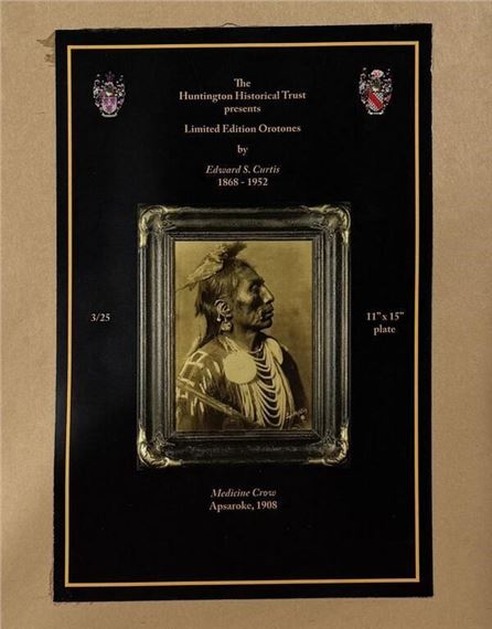 Edward S. Curtis | Edward Curtis Medicine Crow Orotone Photo (1908 ...
