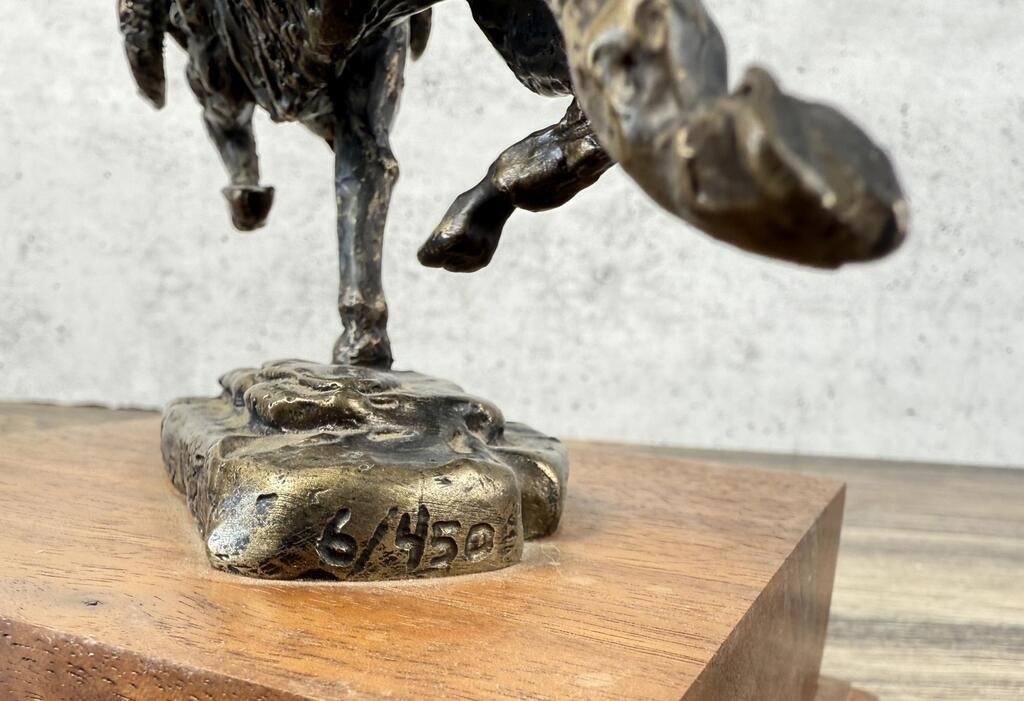 Wally Shoop | Wally Shoop Bighorn Sheep Bronze (1970s) | MutualArt