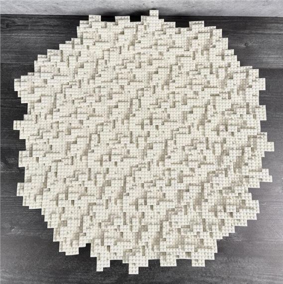 Jeremy Hatch | Jeremy Hatch Montana Porcelain Lego Sculpture | MutualArt