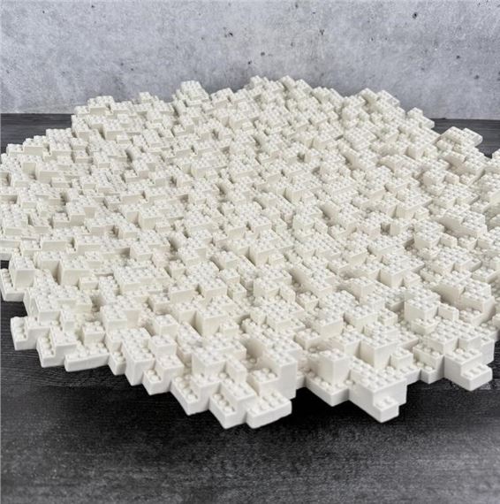Jeremy Hatch | Jeremy Hatch Montana Porcelain Lego Sculpture | MutualArt