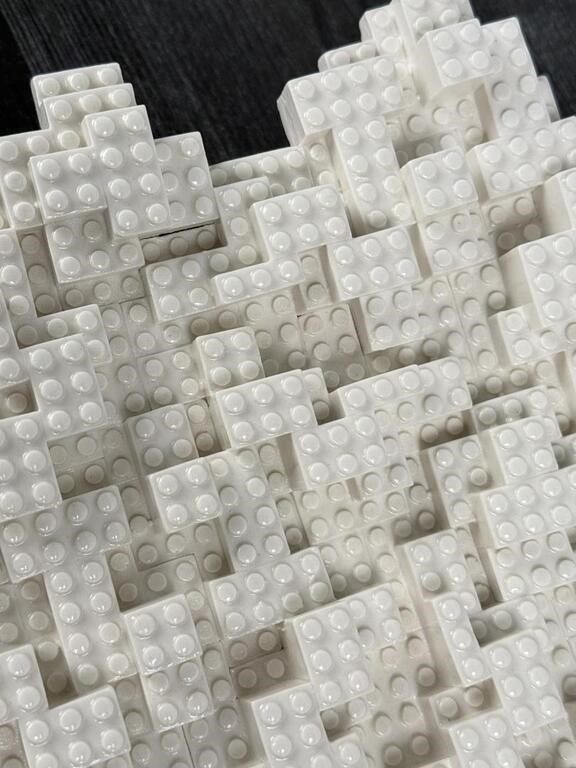 Jeremy Hatch | Jeremy Hatch Montana Porcelain Lego Sculpture | MutualArt