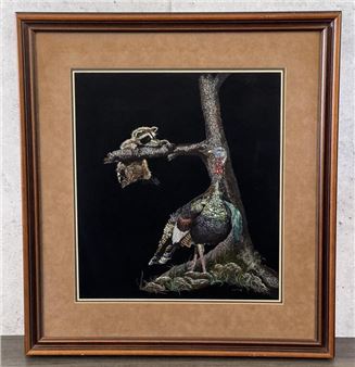 Ron Ukrainetz Turkey Scratchboard & Acrylic - Ron Ukrainetz