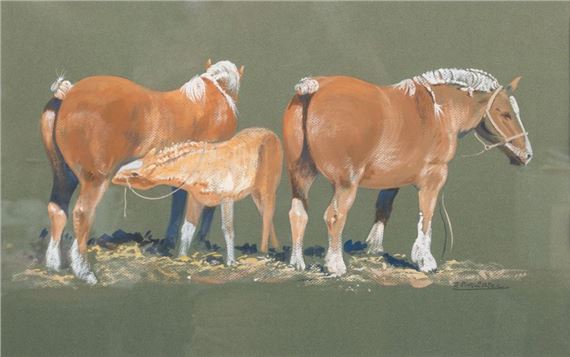 Chevaux by Jean Pierre Guiriec