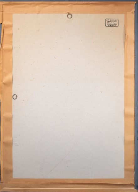 Artwork by Jean Pierre Guiriec, Les pêcheurs, Made of Technique mixte sur papier