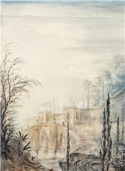 A set design for a terrace landscape - James Bailey