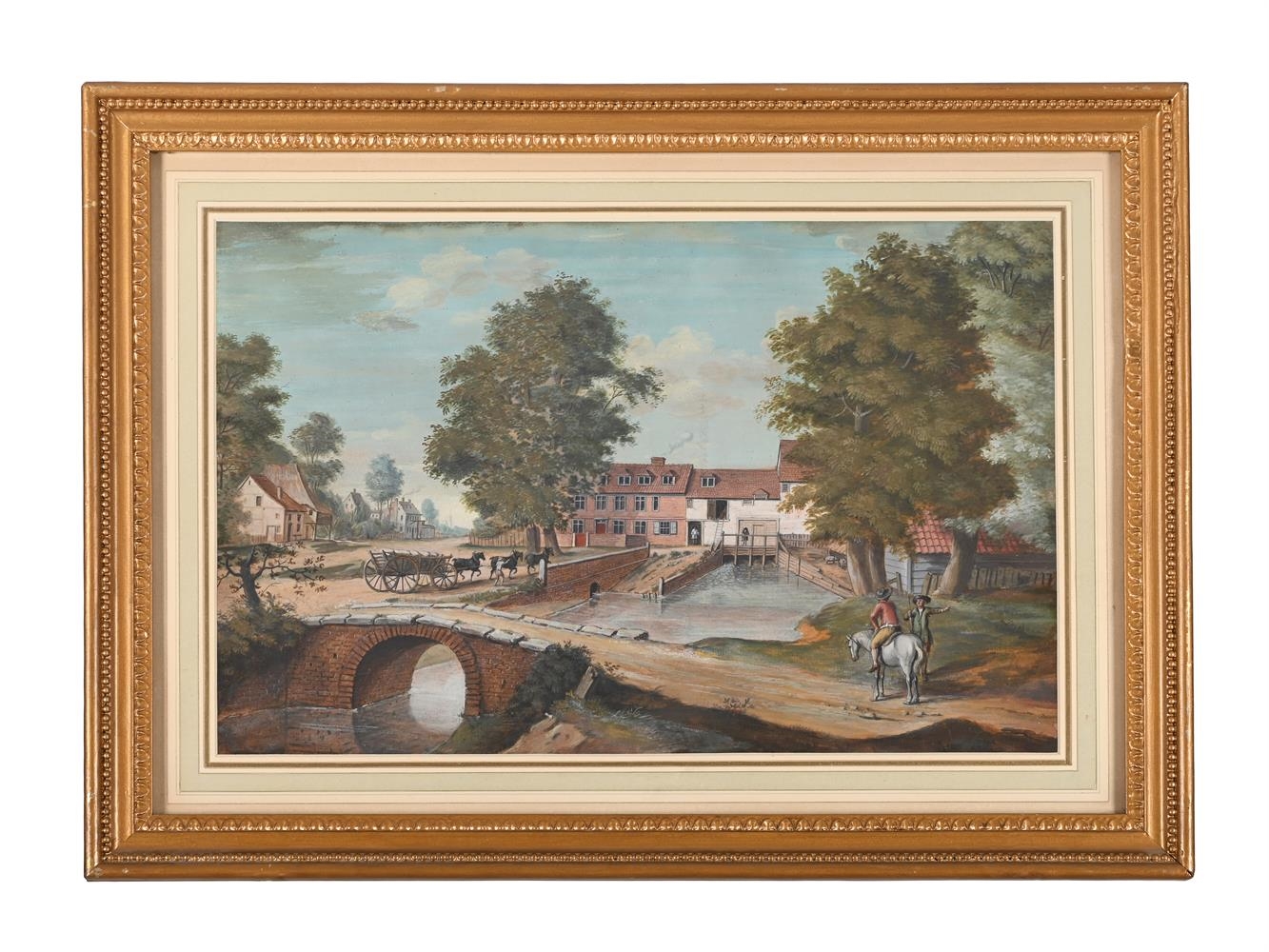 Artwork by Thomas Sandby, A VIEW OF A MILL AT BLACKHEATH, Made of Pencil, watercolour and bodycolour