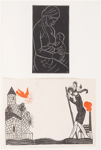 159Gill (Eric) An album of c.120 wood-engravings on various hand-made papers