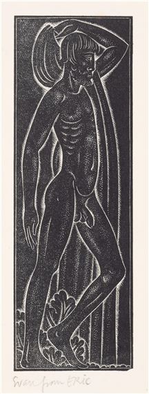 Two wood-engravings intended to illustrated Lady Chatterley's Lover