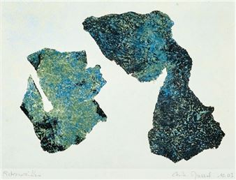 Reunion Monotype signed and dated 10 - Cécile Massol (20th Century)