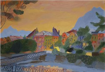 Am Inn mit Blick auf den Innsbrucker Stadtteil St. Nikolaus - Walter Honeder