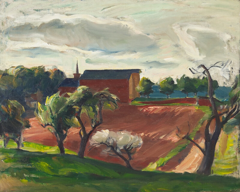 Artwork by John Fulton Folinsbee, 
Plowed Field, Made of oil on canvas