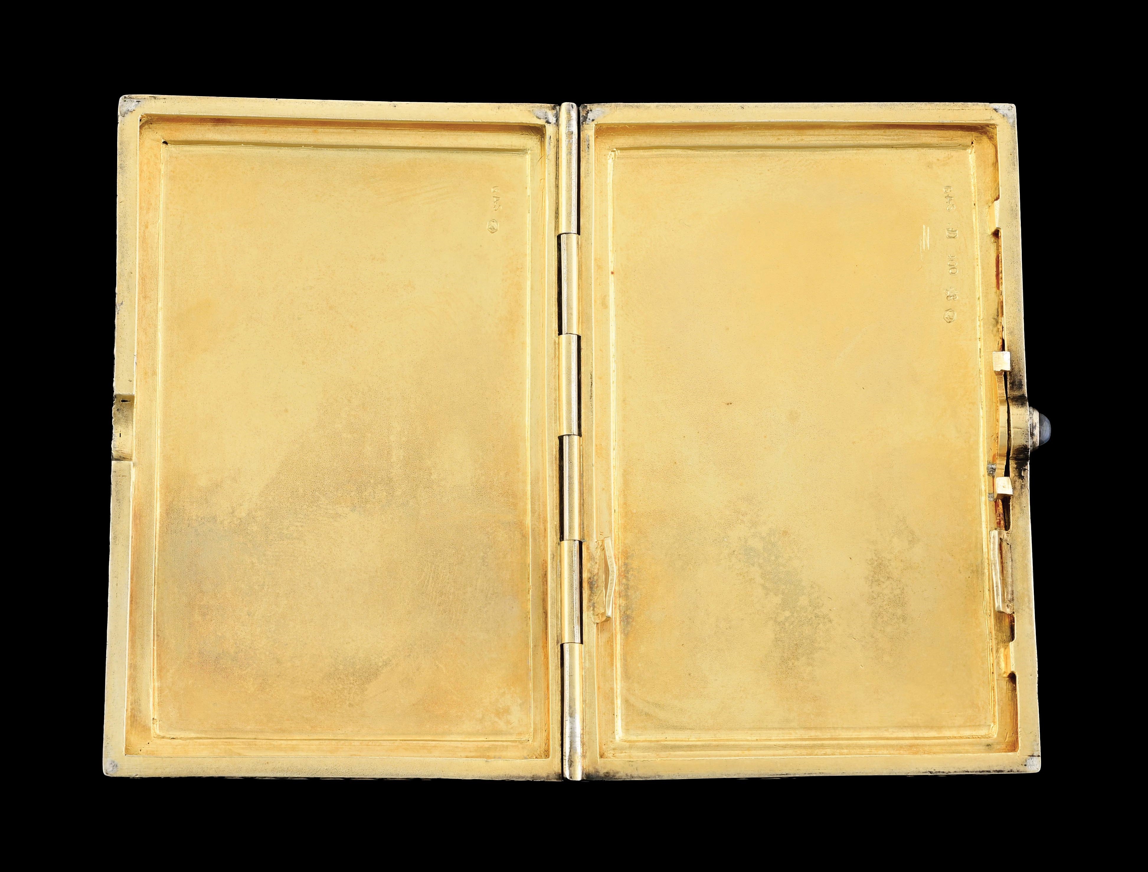 Artwork by George Adam, Both .900 silver by George Adam Scheid. Beautiful lady holding arrow and scroll. No damage or repairs, strong hinges, Made of silver