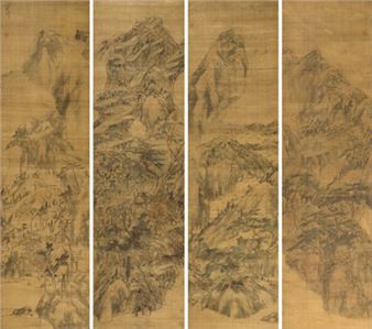 Visiting the Sages at the Secluded Abode in the Green Foot of the Mountains - Zhu Da