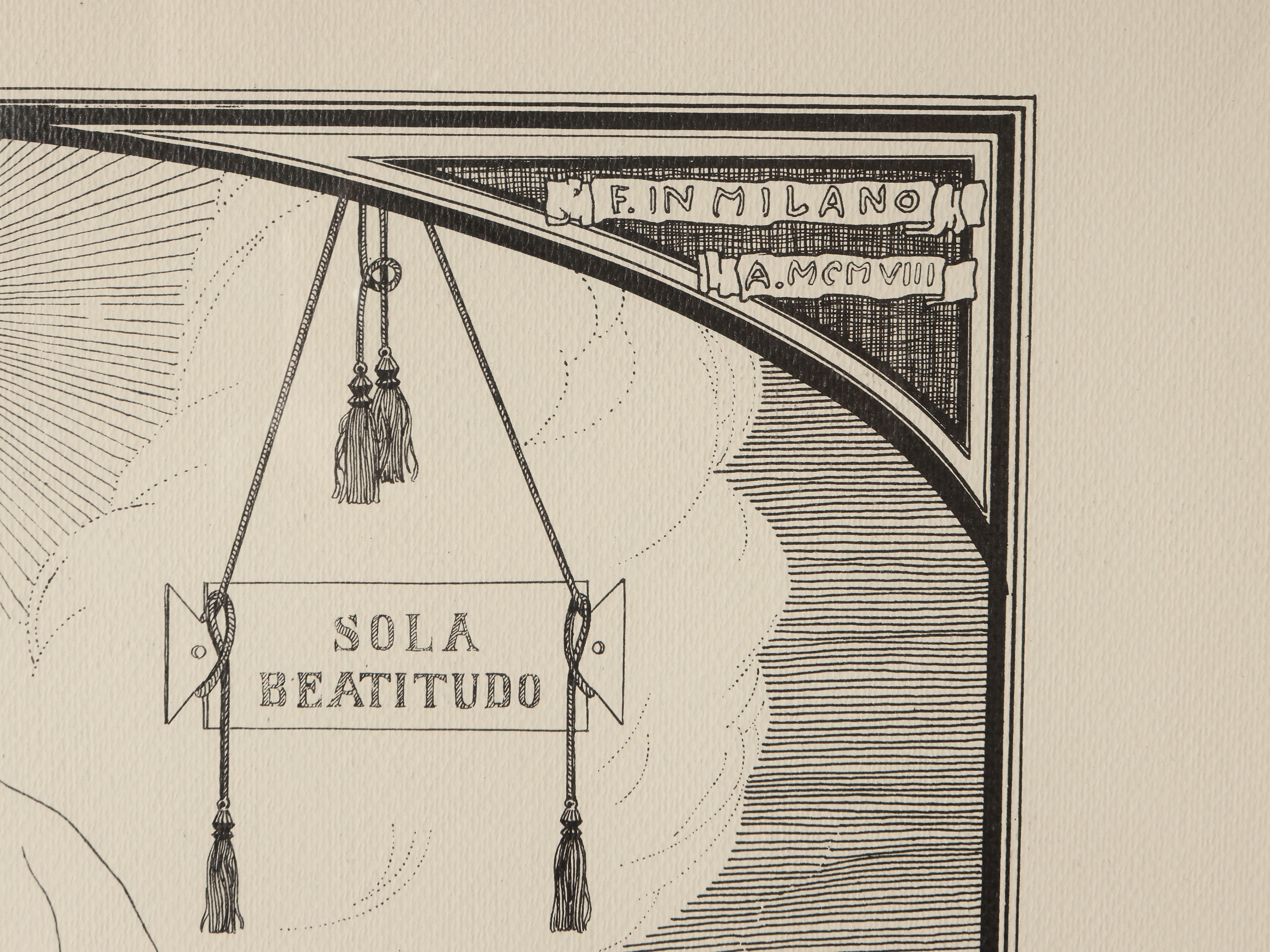 Artwork by Umberto Boccioni, Blessed Solitudo - Beatitudo alone, 1982, Made of print