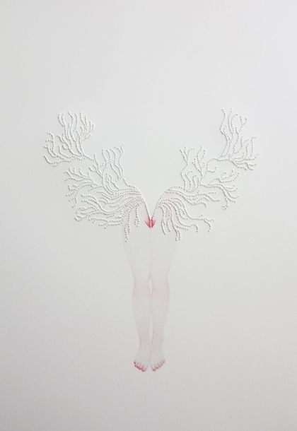 Artwork by Marielle Degioanni, Untitled, Made of Perforations and pencil on paper