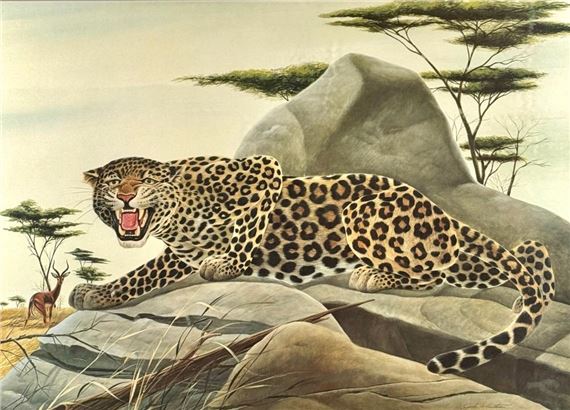 John Ruthven | John Ruthven Leopard Lithograph | MutualArt