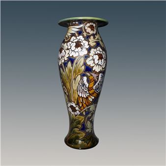 Doulton Lambeth Monumental Exhibition Stoneware Vase by William Rowe - William Rowe
