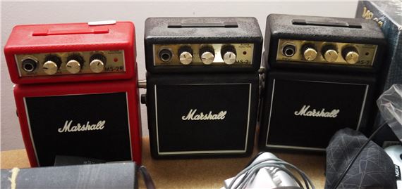 Unknown | Collection of mini external speakers and amplifiers including ...