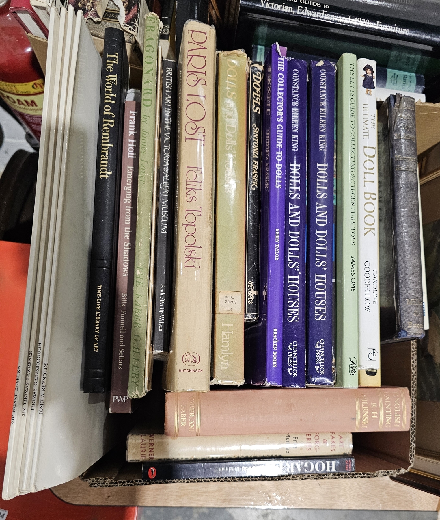 Artwork by Verner, Various books relating to dolls and dolls houses to include King, Constance Eileen "Dolls and, Made of Painting