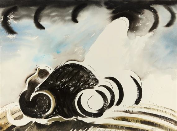 Landscape with Moons by Michael Cullimore, 1986