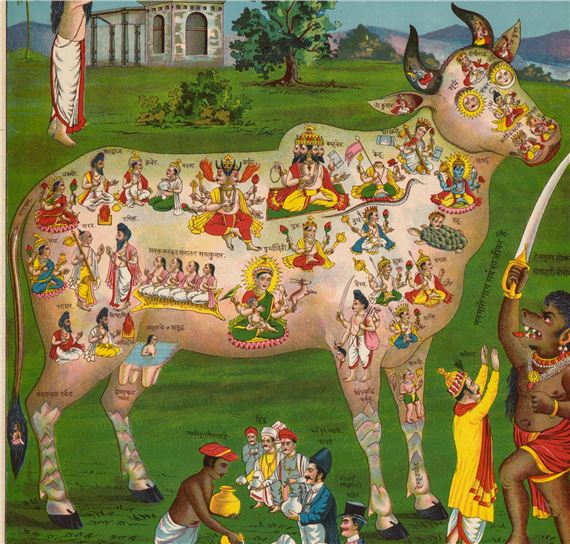 Raja Ravi Varma | Raja Ravi Varma Sacred Cow | MutualArt