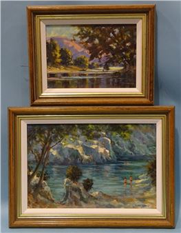 Swimming in the rivers pool - John Neale